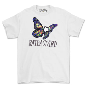 Abstract Flys Rat Graphic Tee Shirt