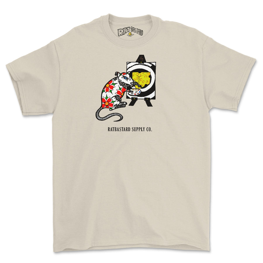 Hypnotic Cheese Graphic Tee Shirt